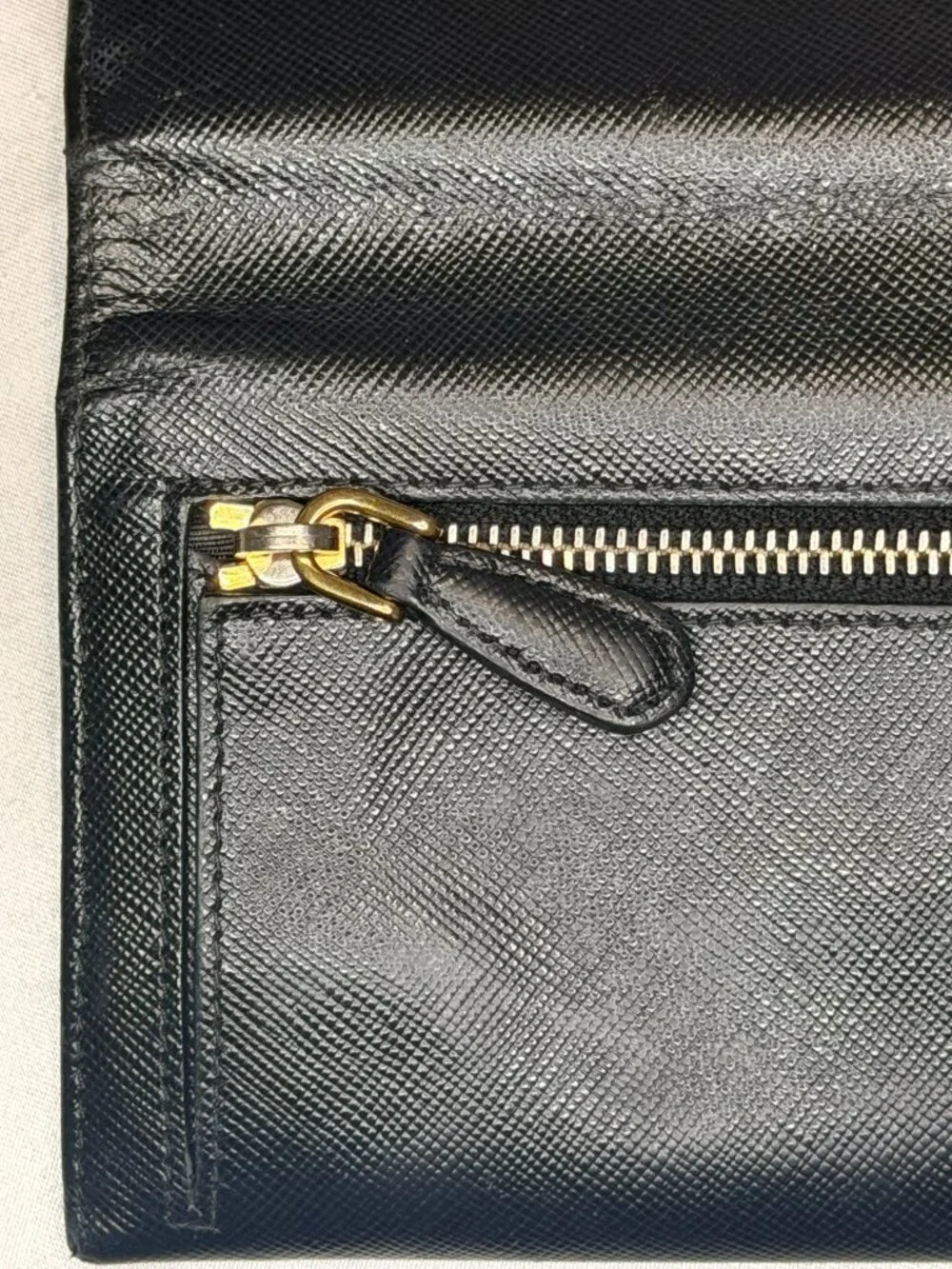 Prada Saffiano Leather Continental Wallet